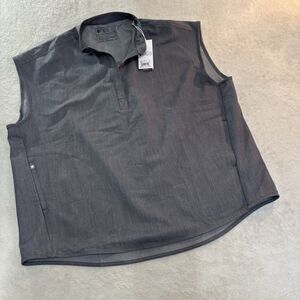 NEW FIGS Rafaela Sleeveless Scrub Top XL Pockets Pull On NWT Gray
